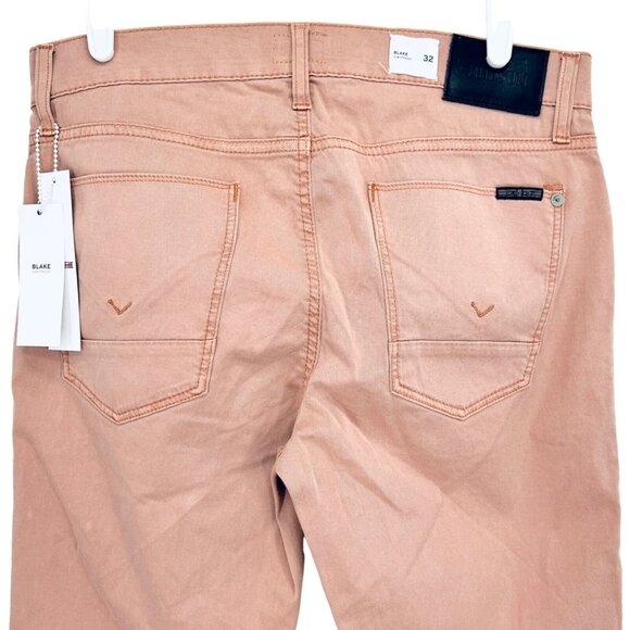$175.00 Hudson Men's Blake Slim Straight Leg Stretch Light Brown Pants Sz 34 NWT - Picture 4 of 9